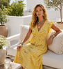 Robe summer cotton - Yellow