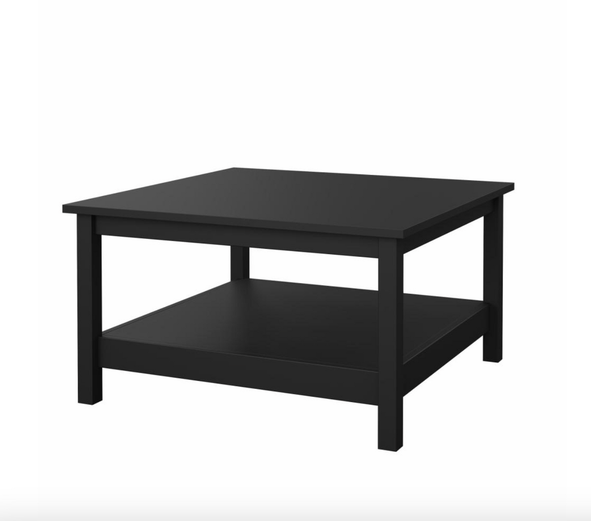 Table basse avec étagère - Noir