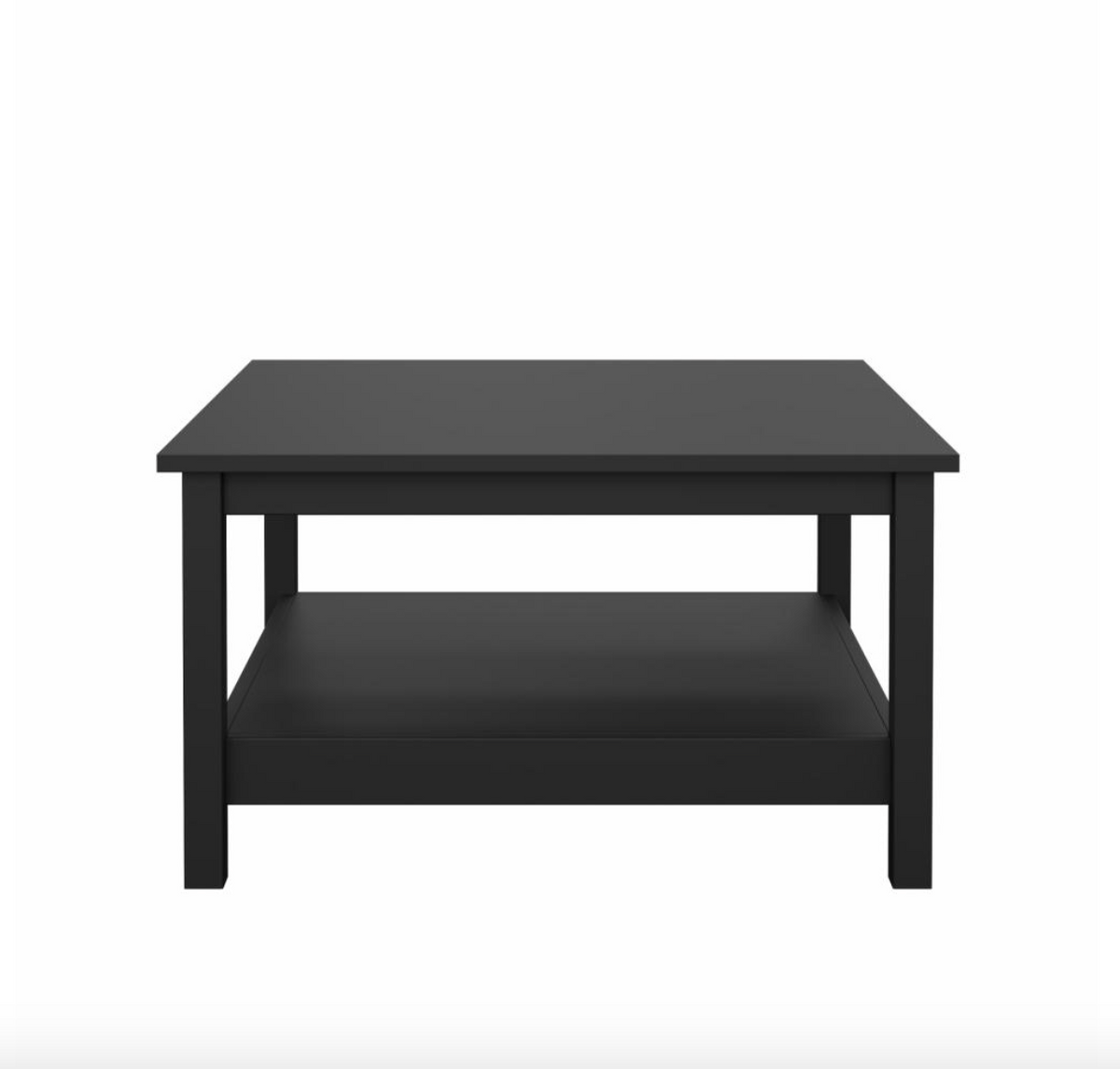Table basse avec étagère - Noir