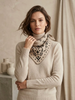 Foulard cachemire beige