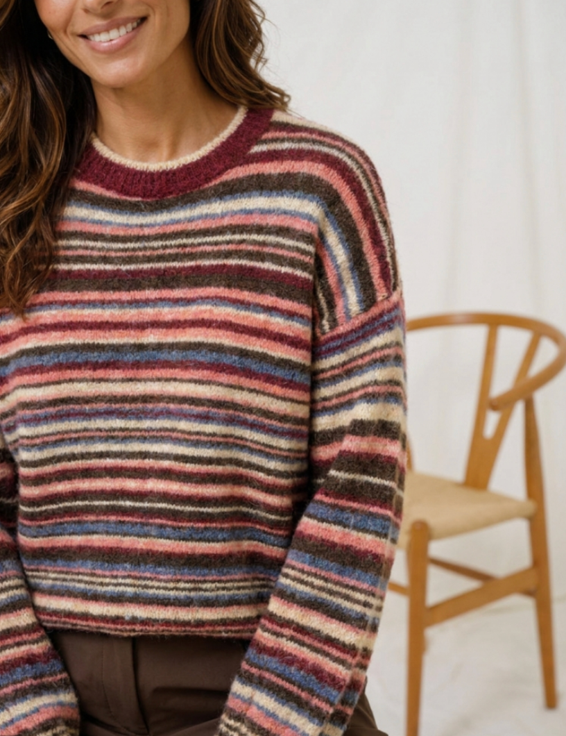 Pull Reverie - Multi Bordeaux