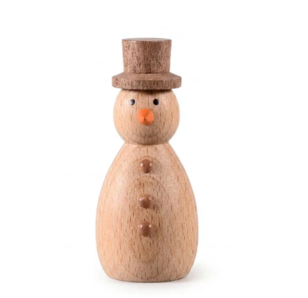 Bonhomme de neige - wood – figurine décorative