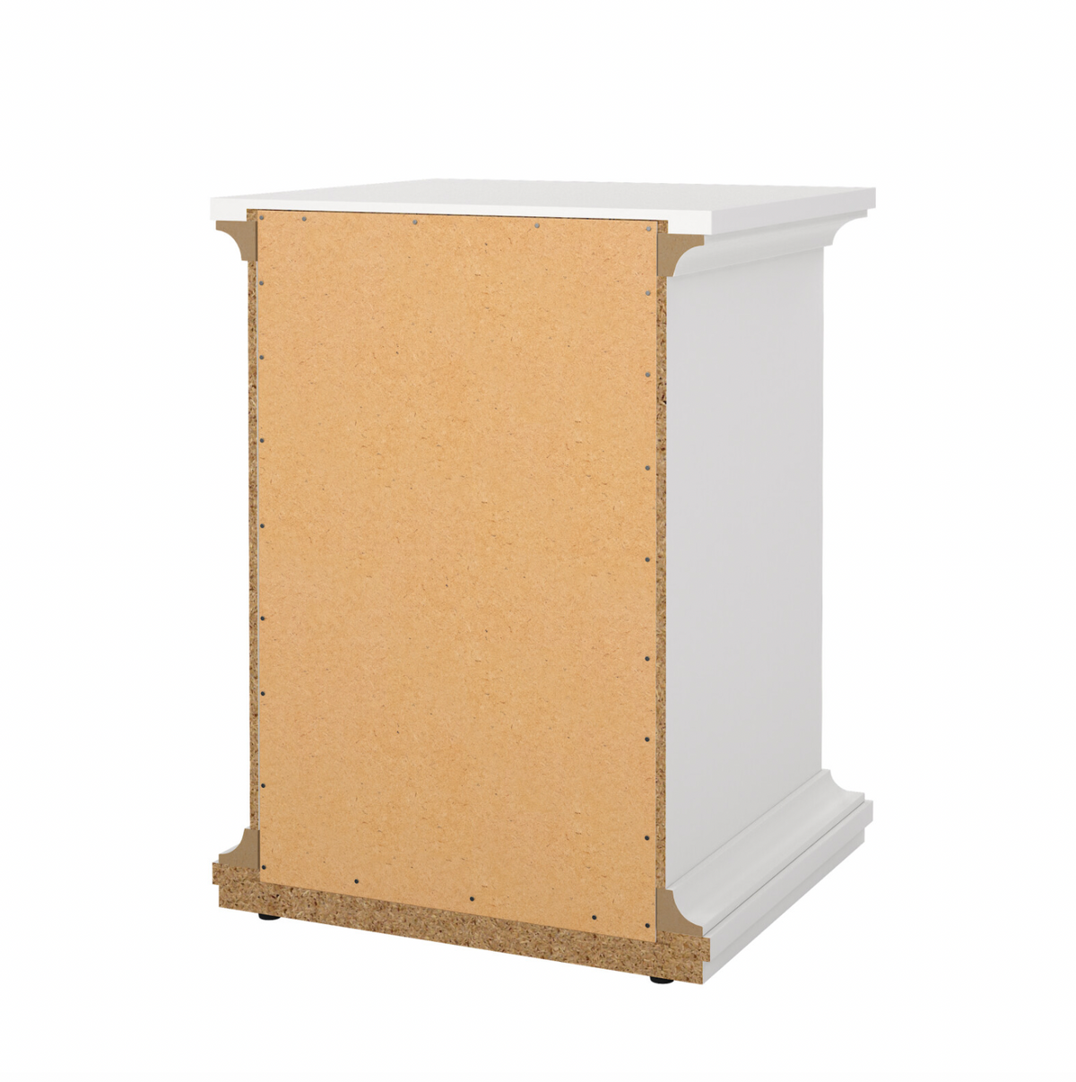 Table de chevet Paris White – 2 tiroirs