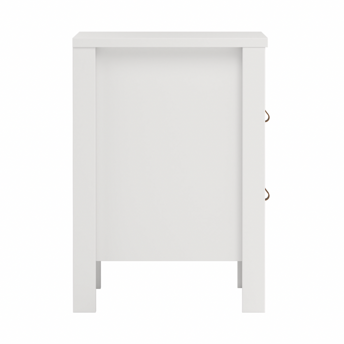 Table de chevet Madrid avec 2 tiroirs - Blanc
