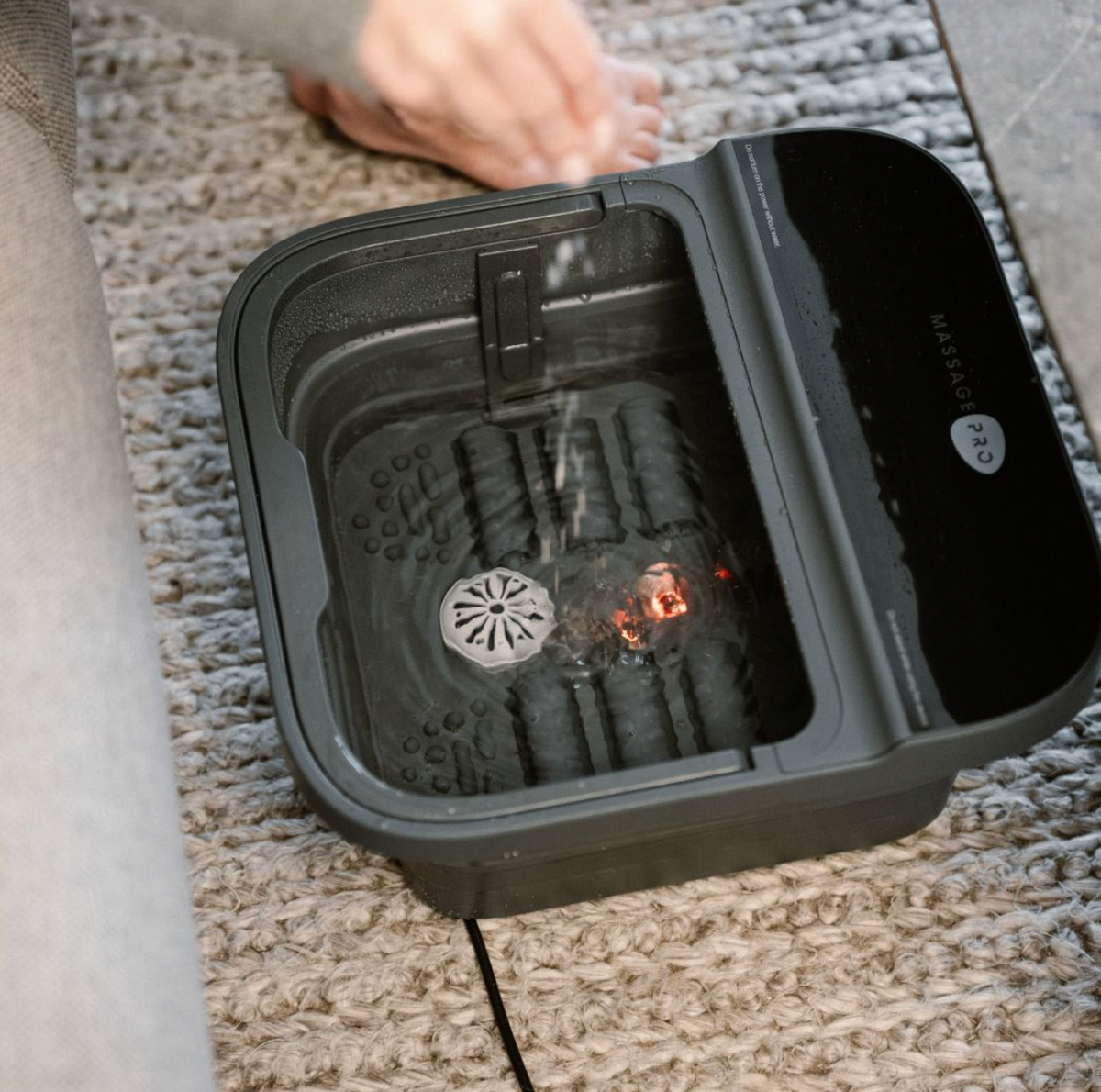 Spa pour les pieds pliable – bain de pieds électrique