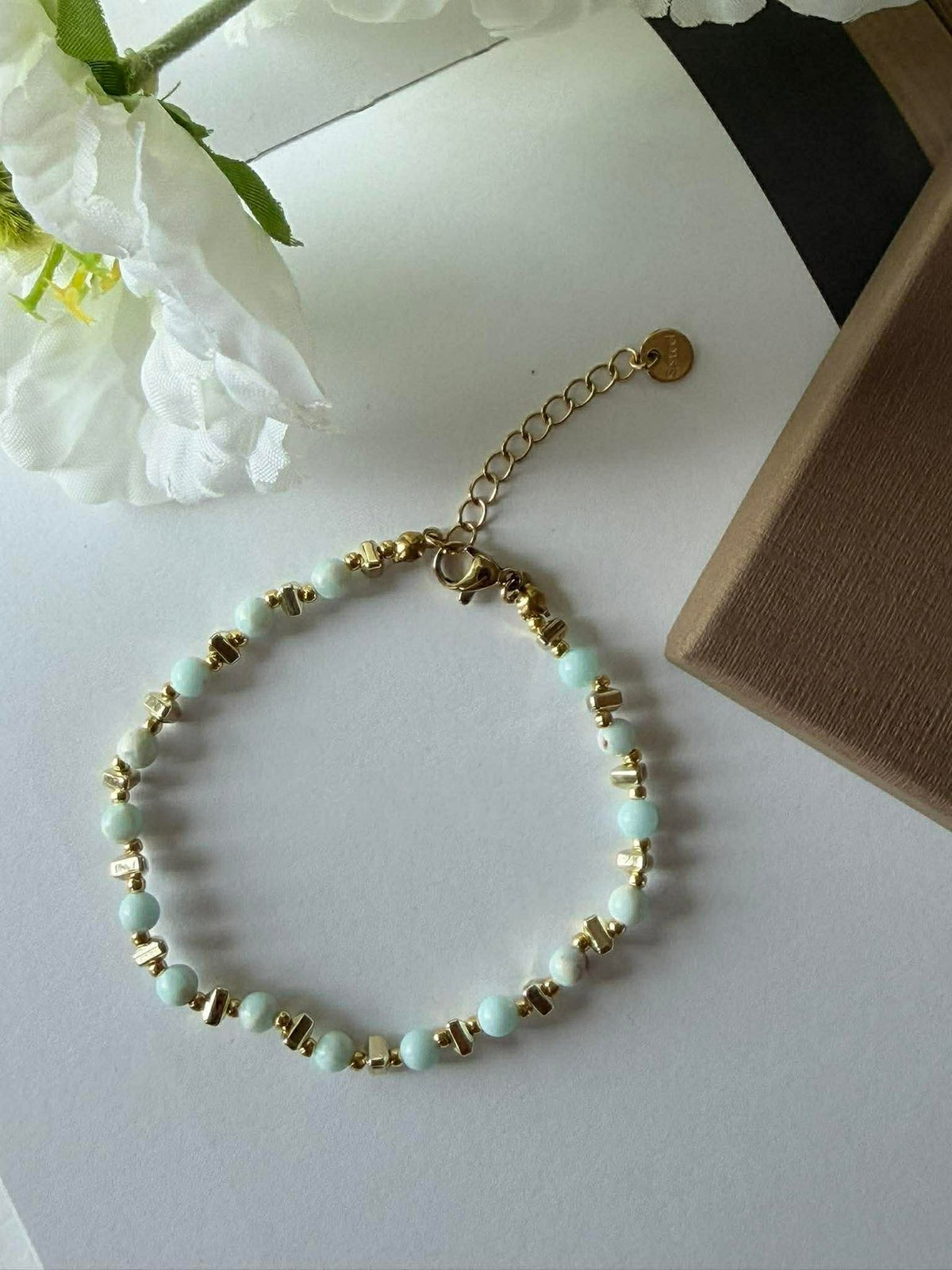Bracelet TILDE - Pierre naturelle - Vert jade