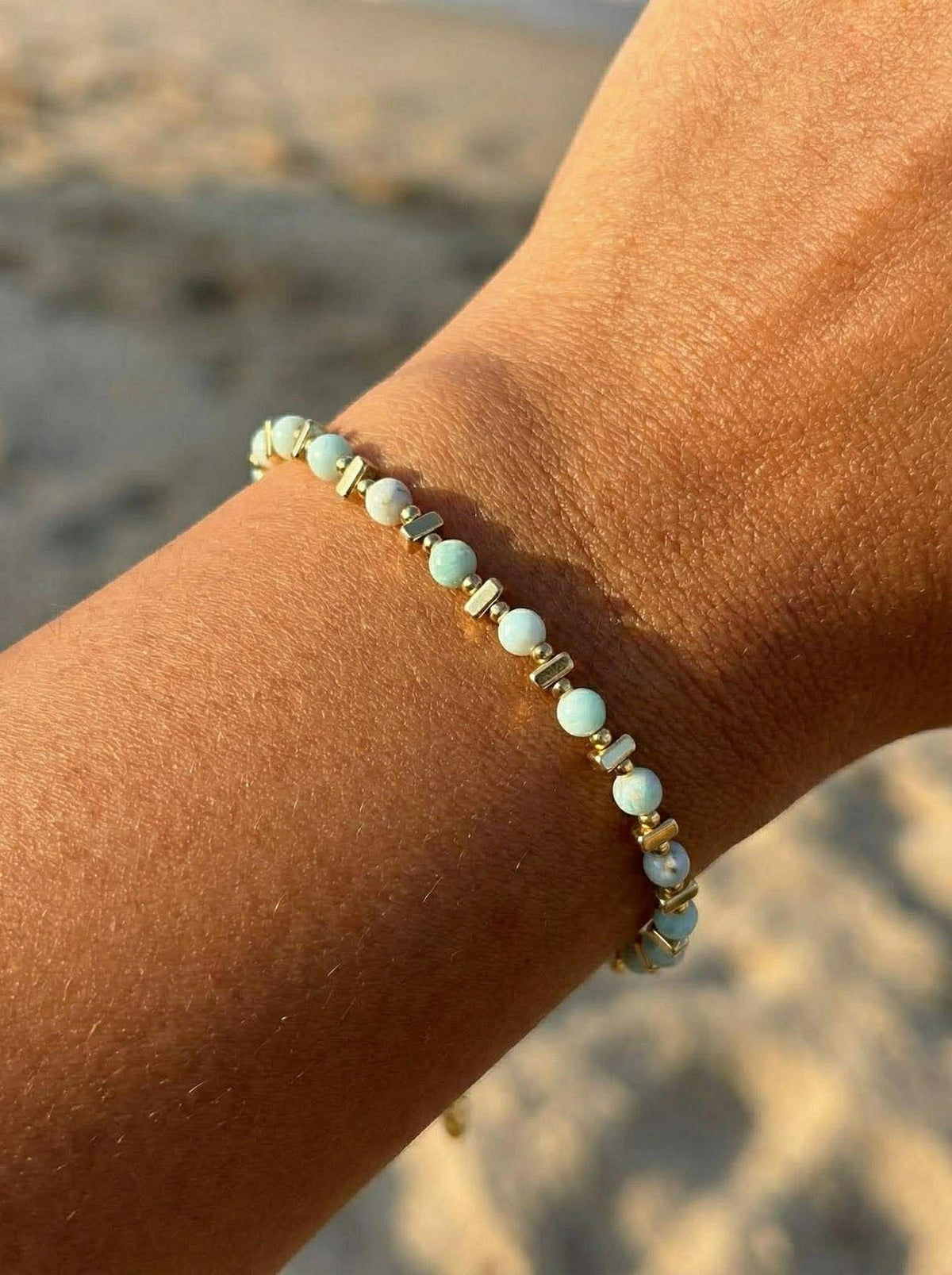 Bracelet TILDE - Pierre naturelle - Vert jade