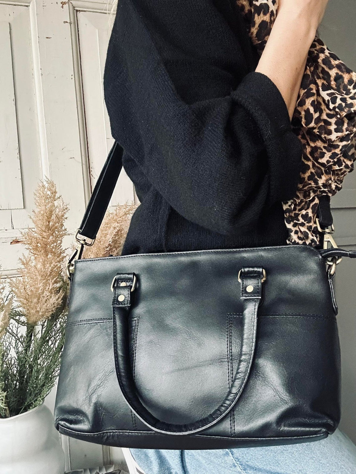 Shopper / sac de travail Tessa - Black