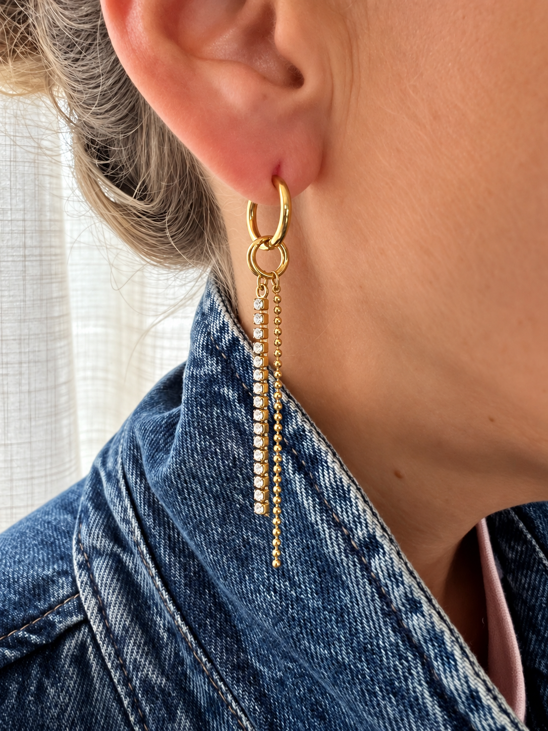 Boucles d’oreilles Vega dorées