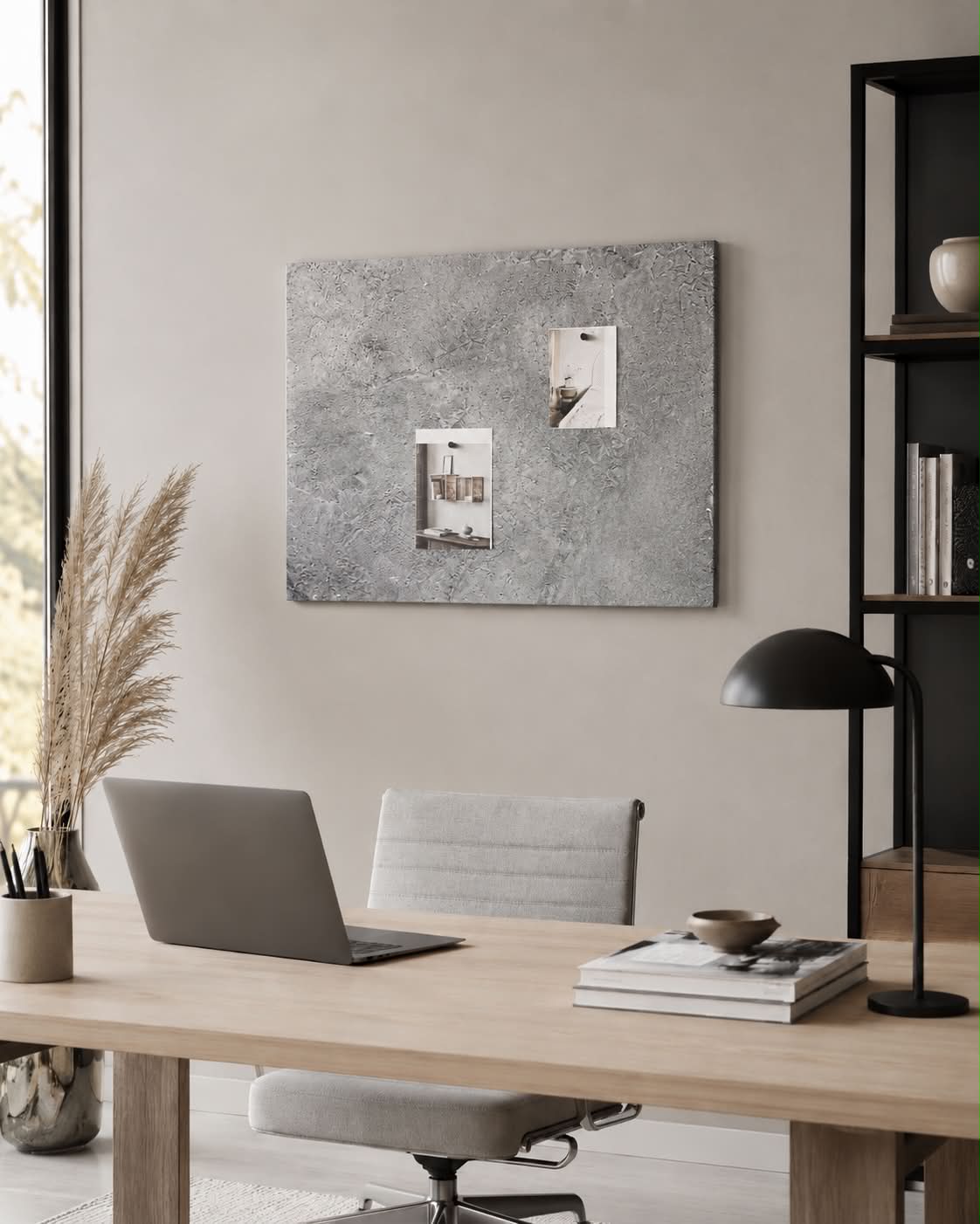 Tableau magnétique 40x60 - aspect béton