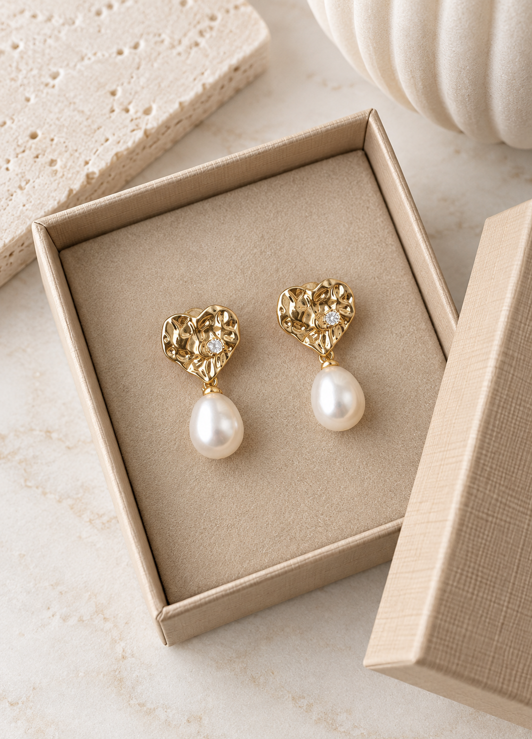 Boucles d’oreilles Anya – plaqué or