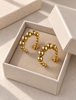 Boucles d’oreilles Gunilla 20 mm - plaqué or 18k