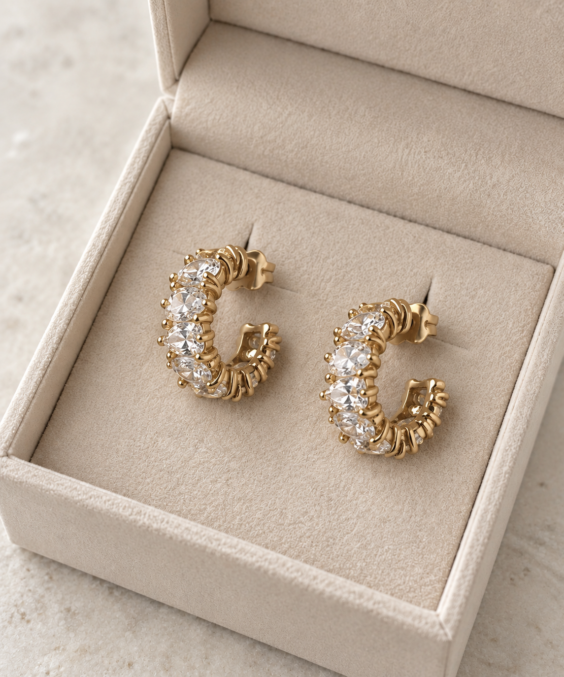 Boucles d'oreilles MELANIE dorées
