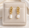 Boucles d’oreilles Elsa plaqué or 18 carats