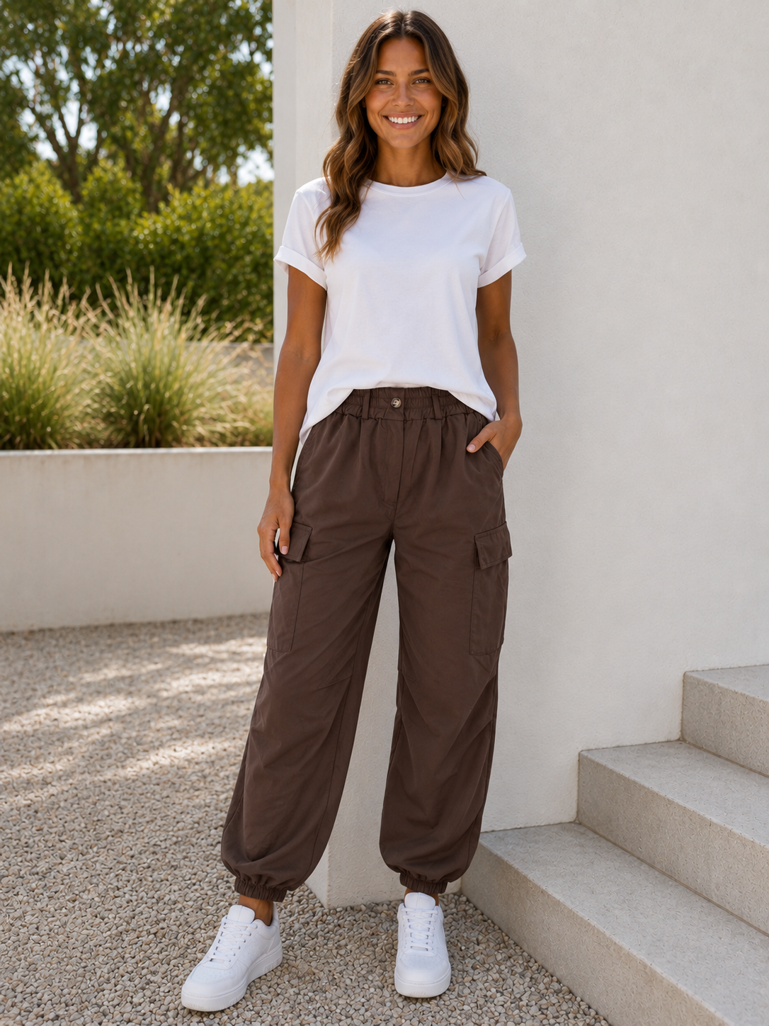 Pantalon cargo Vanilla moro