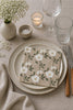 Serviettes beige flower - 20 pièces