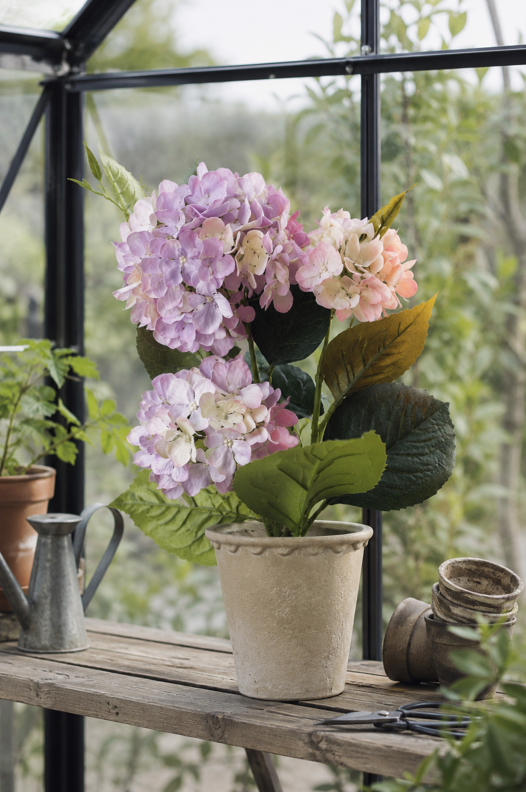 Hortensia en pot - Lilas