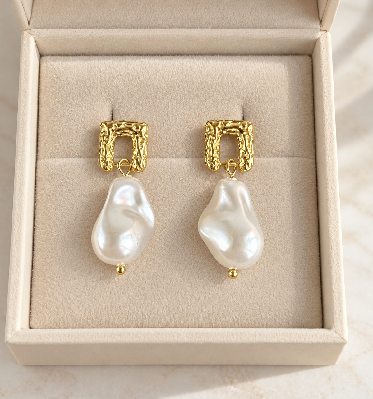 Boucles d’oreilles Indie plaquées or 18K