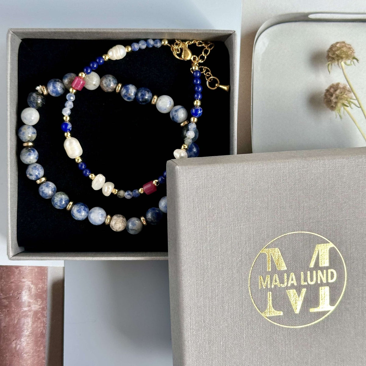 Armbånd Annika med ferskvandsperler - VIAMAJA.DK