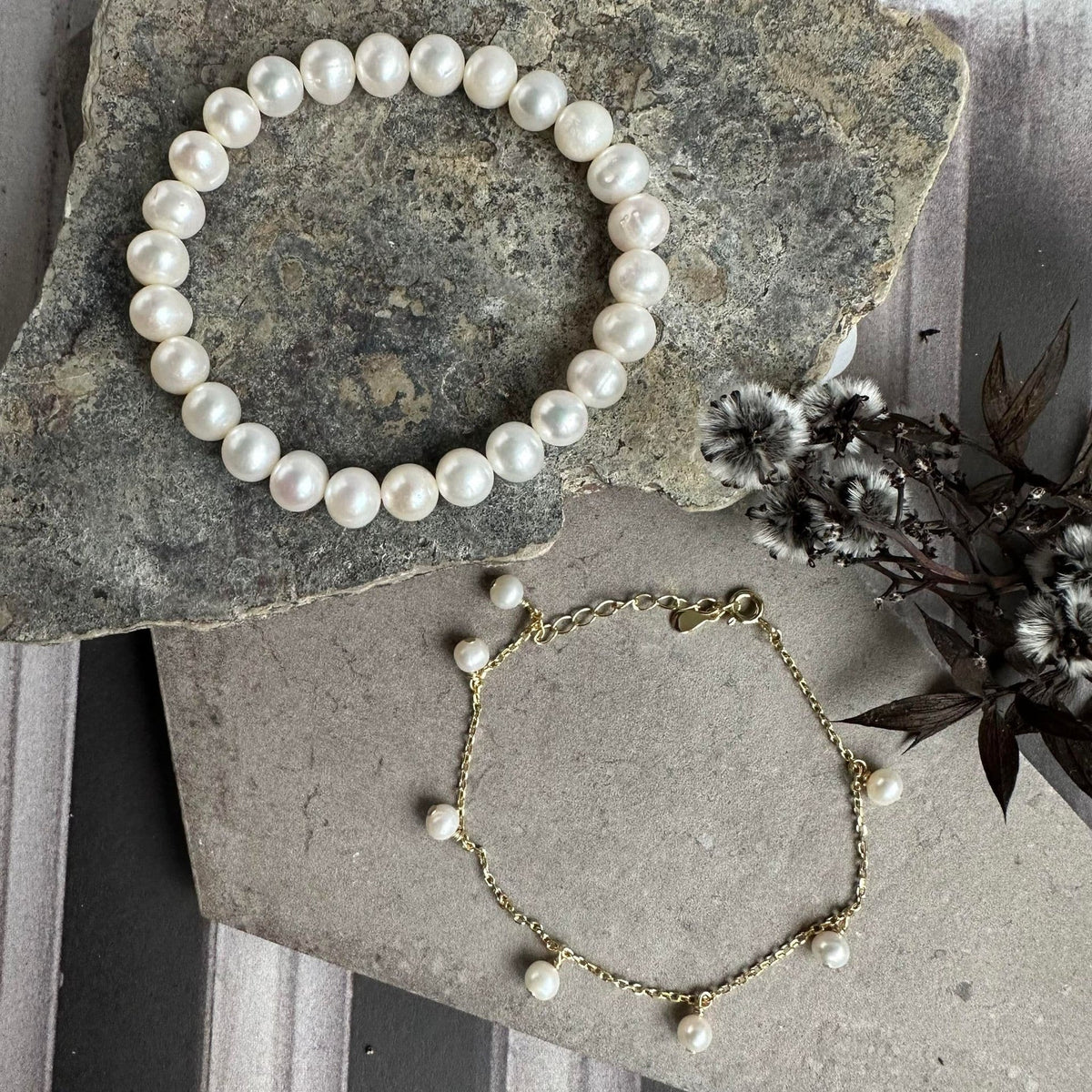 Armbånd Darcy – Sæt af 2 armbånd 18K forgyldt - VIAMAJA.DK