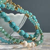 Bracelet GISELE turquoise – Ensemble de 3 pièces