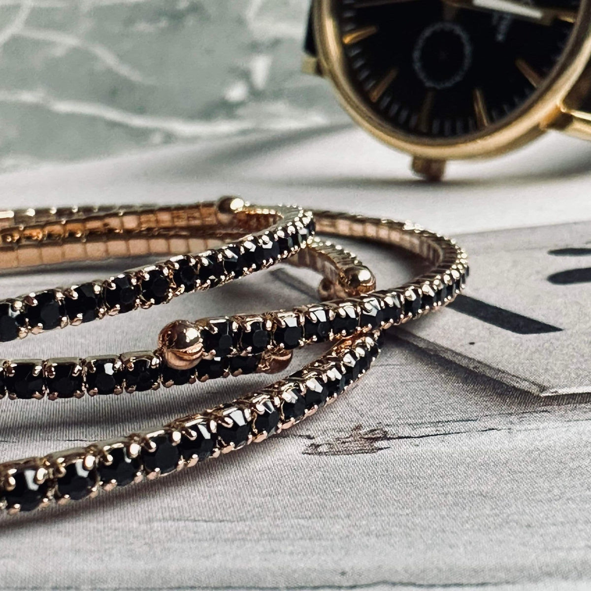 Armbånd Judith - Black - VIAMAJA.DK