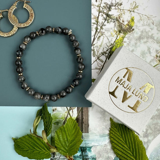 Armbånd Mollie – Black stone - VIAMAJA.DK