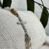 Bracelet Nikki labradorite - croix en argent sterling