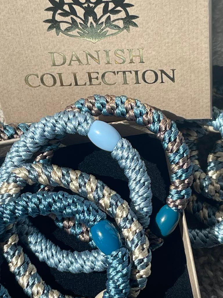 Élastiques à cheveux Supreme Sky blue - lot de 4