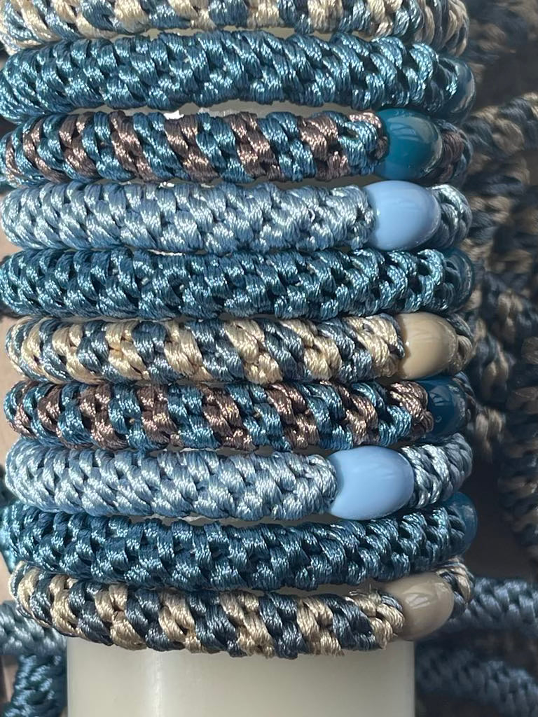 Élastiques à cheveux Supreme Sky blue - lot de 4
