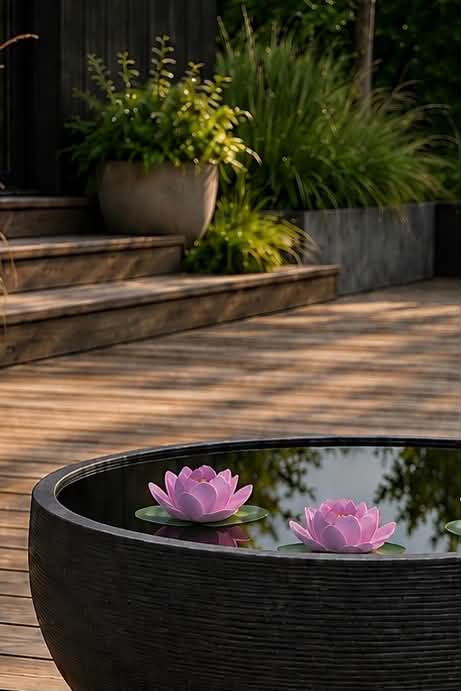 Bassine miroir black garden