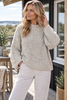 Pull en bouclé beige