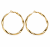 Boucles d’oreilles Hope torsadées Large - plaquées or 18 carats