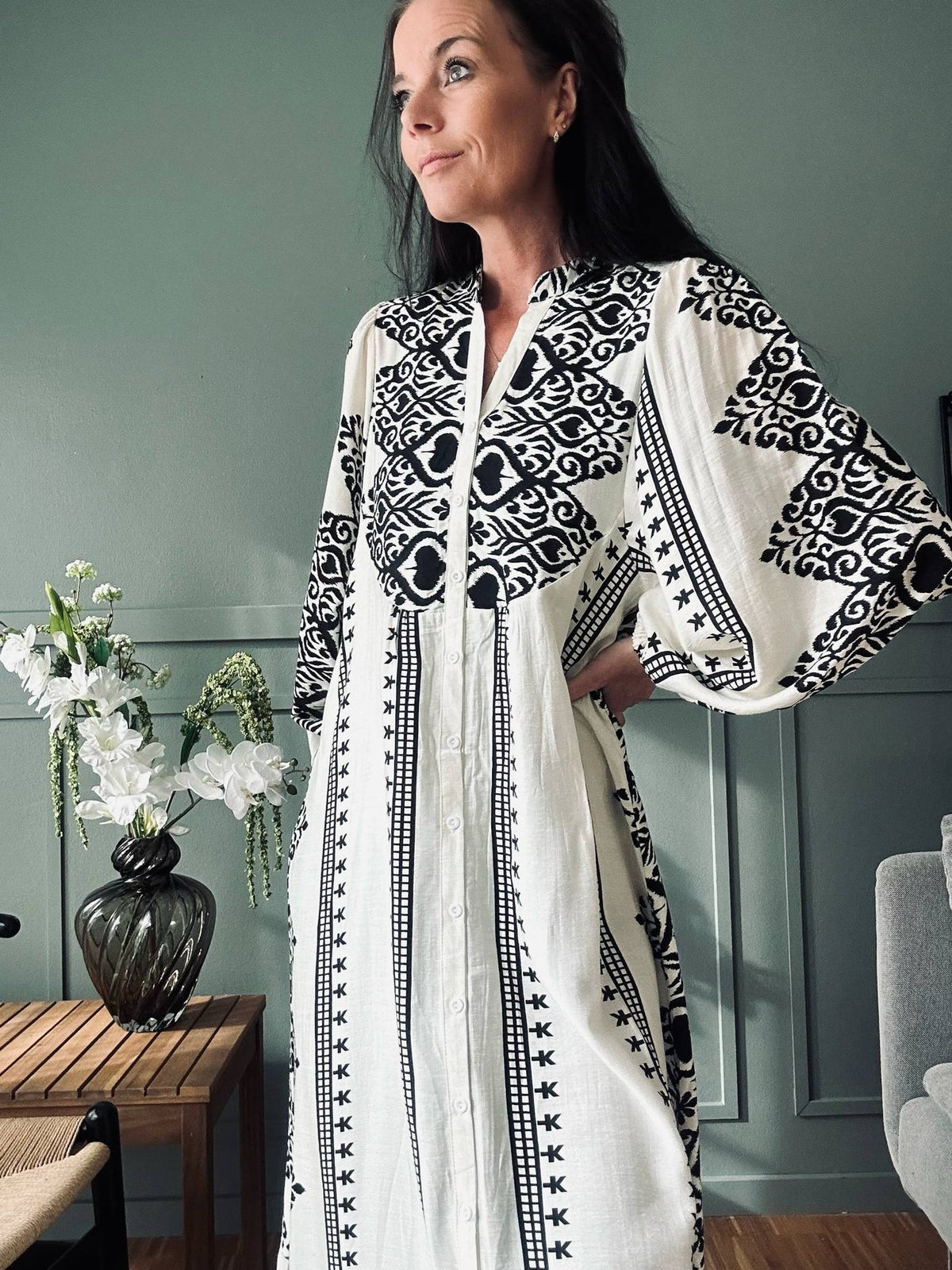 Robe Beige - Coton bohème