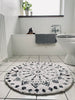 Tapis de bain - White Boheme - Ø70cm