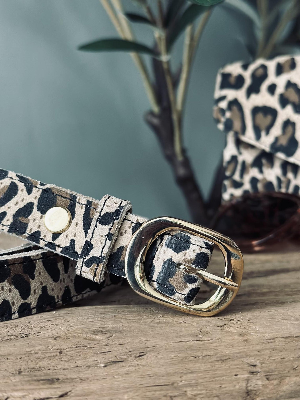 Bælte Aura Leopard – 85 cm - VIAMAJA.DK