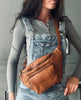 Sac banane CLASSY - Cognac