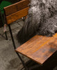 Banc en fer et bois recyclé