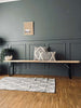 Banc en bois et métal