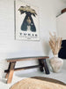Banc en bois massif