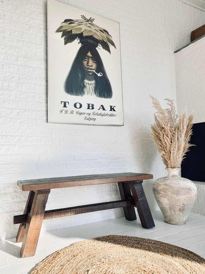 Bænk massiv træ - VIAMAJA.DK