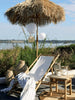 Chaise Longue en Bambou avec Toile
