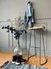 Tabouret de bar - Assise en bois moulé en teck