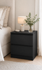 Table de chevet - Black 2 tiroirs en noir