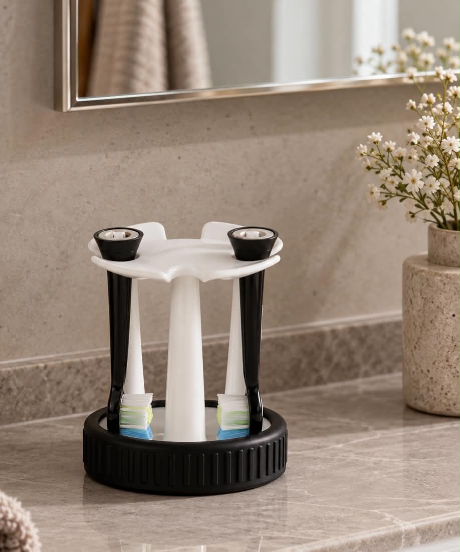 Porte-brosses à dents Daily Soft – Porcelaine blanche