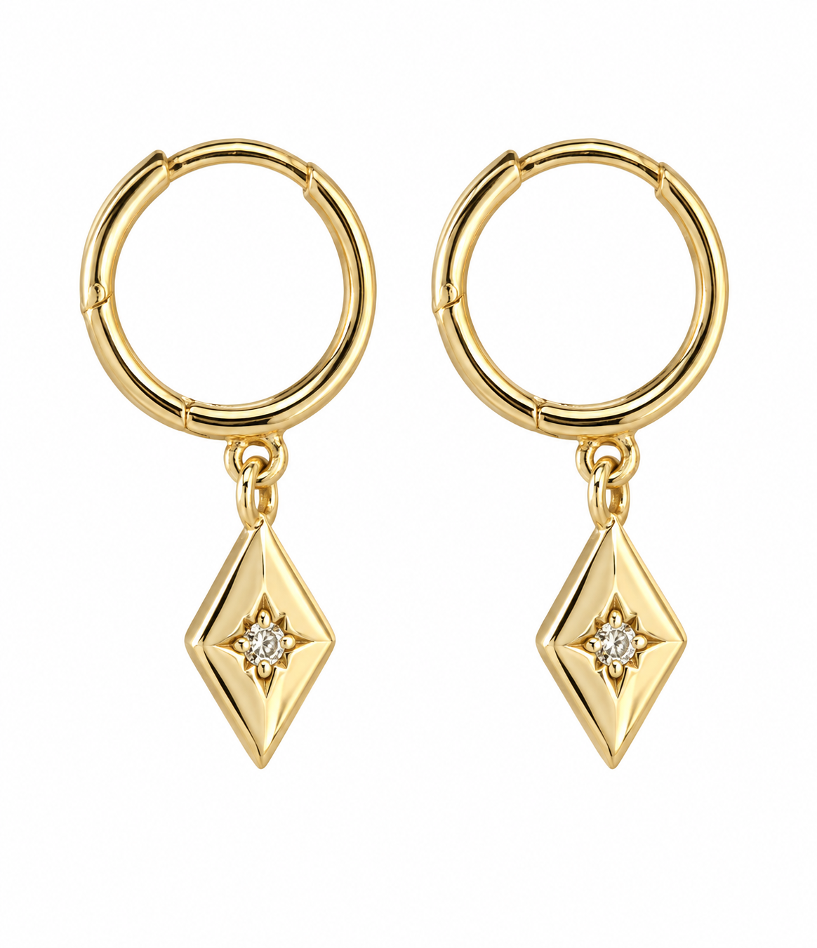 Boucles d’oreilles Skylar plaquées or 18K en argent Sterling