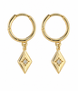 Boucles d’oreilles Skylar plaquées or 18K en argent Sterling