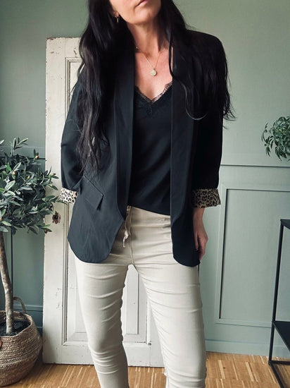 Blazer m. Leopard - VIAMAJA.DK