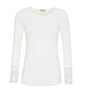 Blouse BASIS avec détails en dentelle – White