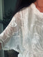Bluse embroidered - White S/M - VIAMAJA.DK